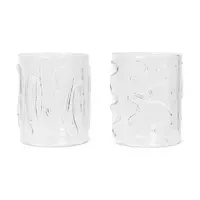 Sada skleniček ferm LIVING Doodle Glasses 350 ml 2-pack