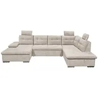 Livetastic SEDACÍ SOUPRAVA, textil, šedobéžová