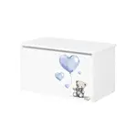 NELLYS Box na hračky - Teddy love - modrý