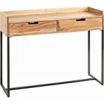 KONZOLOVÝ STOLEK, akácie, černá, barvy akácie, 100/35/80 cm