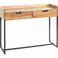 KONZOLOVÝ STOLEK, akácie, černá, barvy akácie, 100/35/80 cm