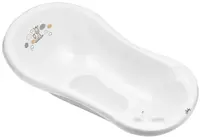Maltex Dětská vanička Zebra s výpustem a protiskluzovou podložkou, 100 cm - bílá