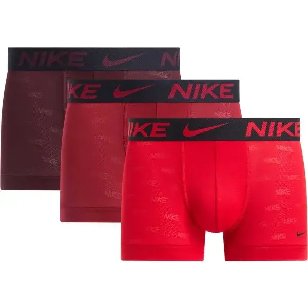 Nike ADV MICRO 3PK Pánske boxerky, červená, veľkosť