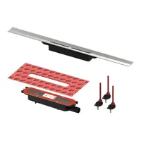 TECE set sprchového žľabu 90cm DN40 nerez 670900SET1