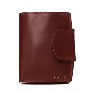 Pánská kožená peněženka vínová - Delami Biser
