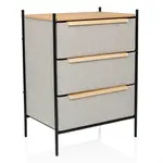 MID.YOU KOMODA, šedohnědá, 58/79/39 cm