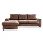 ROHOVÁ SEDAČKA, textil, hnědá