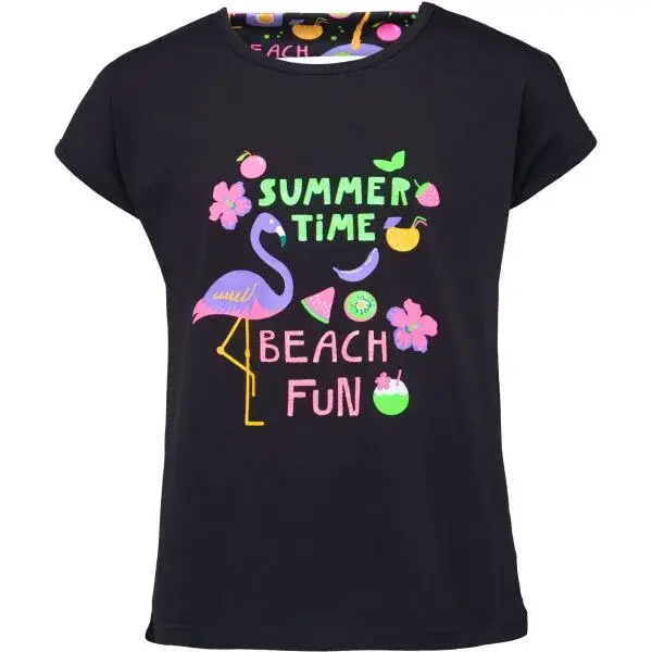 Lewro EVELINE Dívčí triko, černá, velikost 152-158