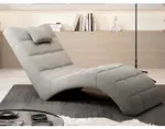 Relaxační lehátko London, šedo-béžová látka