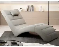 Relaxační lehátko London, šedo-béžová látka