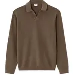 CELIO MERRYLE Pánský bavlněný svetr, hnědá, velikost