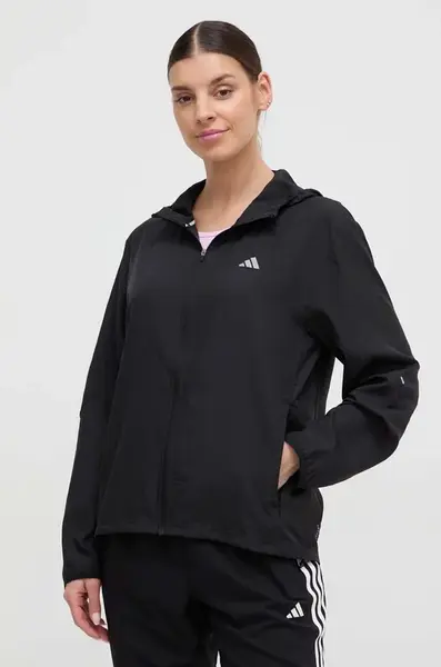 Běžecká bunda adidas Performance Run It černá barva, IL7223