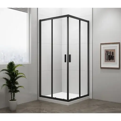 Polysan Easy Black sprchový kút štvorec 90x90 cm EL5115B