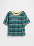 Detské pruhované tričko GAP Brannan Bear