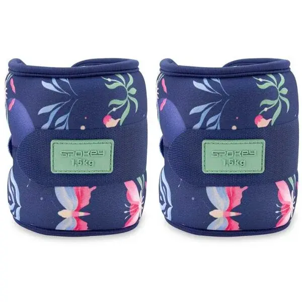 Spokey THE BLOOM FORM 1,5 KG Set závaží na ruky a nohy, tmavo modrá, veľkosť 1,5 KG