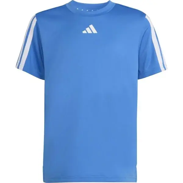 adidas TRAINING ESSENTIALS 3 STRIPES TEE Dětské triko, modrá, velikost