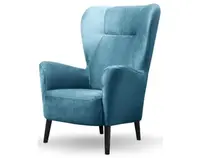 Kreslo Next, modrá látka%