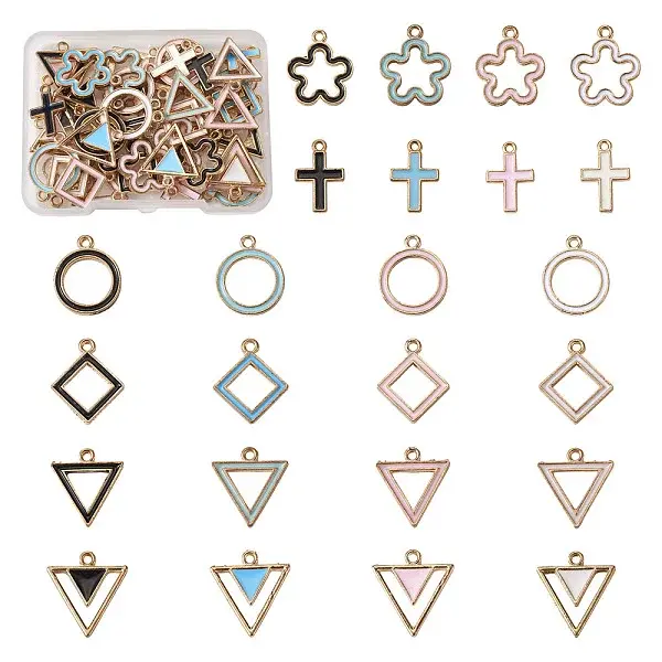 Alloy Enamel Pendants