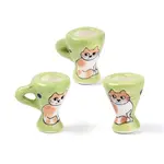 Handmade Porcelain Cat Cup Decoration