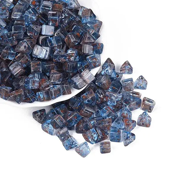 Picasso Transparent Glass Beads