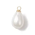 Shell Pearl Teardrop Charms