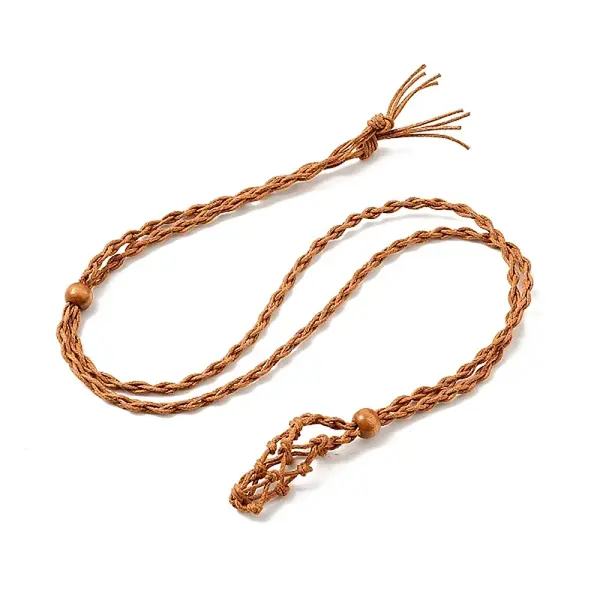 Braided Wax Rope Cord Macrame Pouch Necklace Making