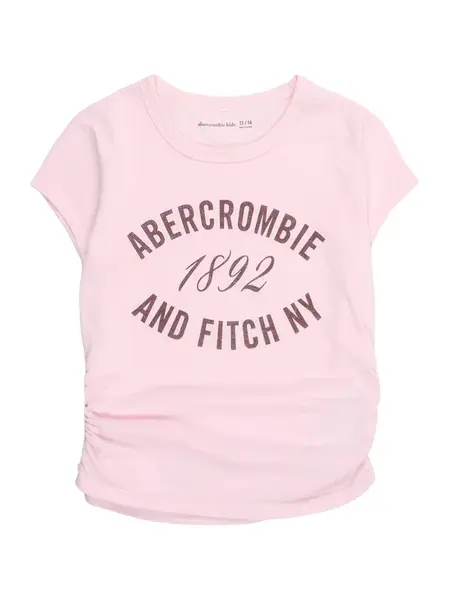 Abercrombie & Fitch Tričko  baklažánová / ružová