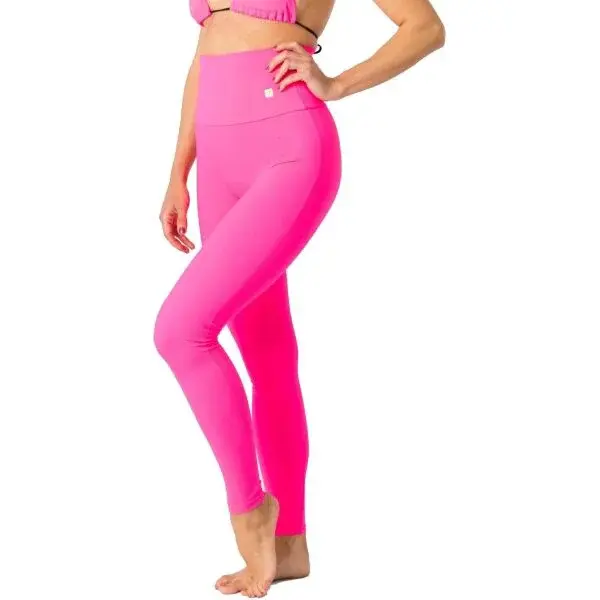 GOLDBEE TENKÉ LEGÍNY Dámské legíny, růžová, velikost XXL