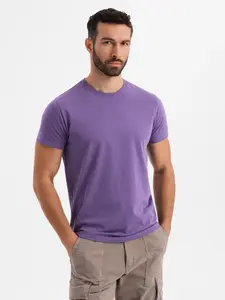 Ombre Men's classic cotton BASIC T-shirt - purple