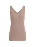 Imily Bela Vyšívaný top  mokka