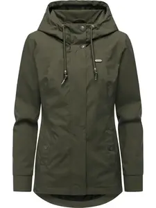 Ragwear Plus Funkčná bunda 'Alvena'  tmavozelená