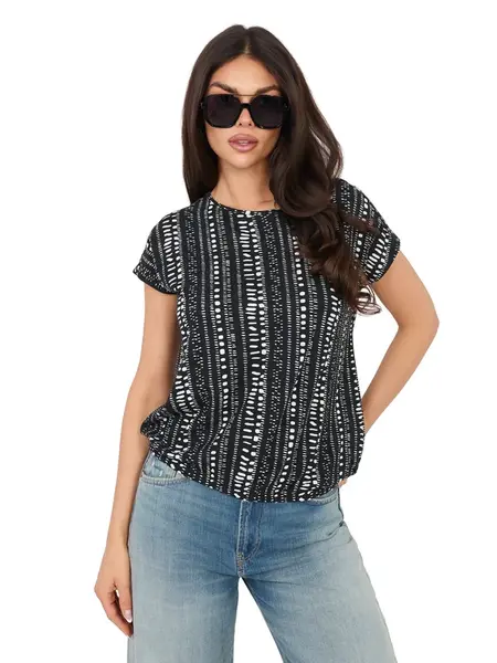 Černé tričko s potiskem