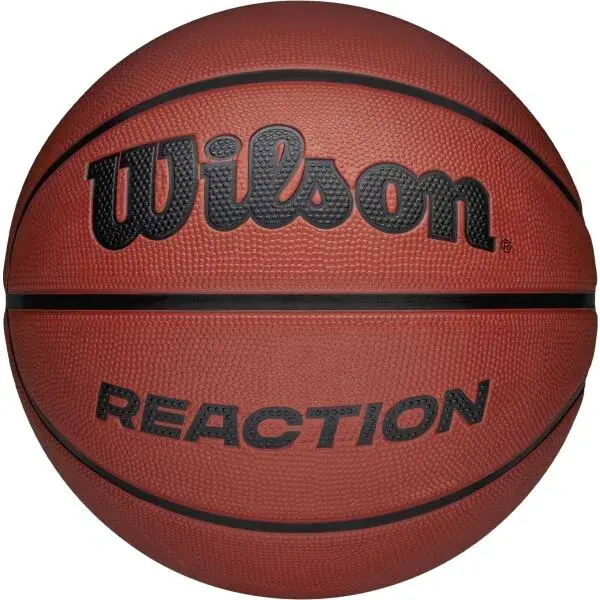 Wilson REACTION Basketbalový míč, hnědá, velikost