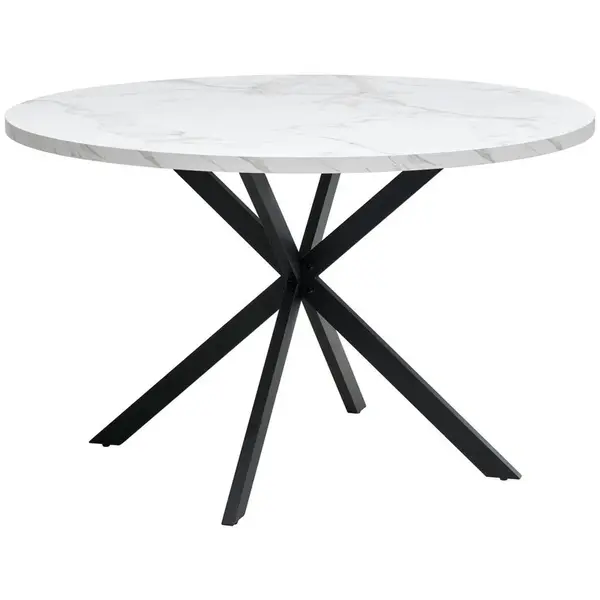 MID.YOU JÍDELNÍ STŮL, černá, bílá, 120/120/75 cm