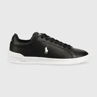 Kožené tenisky Polo Ralph Lauren Hrt Ct Ii černá barva