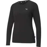 Puma ESSENTIALS LONG SLEEVE TEE Dámske tričko, čierna, veľkosť