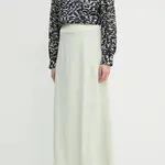 Sukně AERON béžová barva, maxi, áčková, SK236535