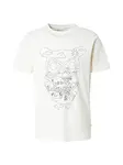 KnowledgeCotton Apparel Tričko  čierna / biela