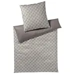 Joop! POVLEČENÍ, makosatén, šedohnědá, 140/200 cm