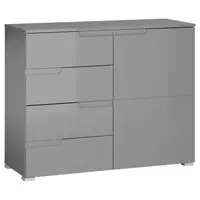 KOMODA, šedá, 100/80/40 cm