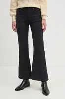 Manšestrové kalhoty Pepe Jeans WILLA šedá barva, zvony, high waist, PL211786