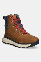Sněhule The North Face Bergen Leather hnědá barva, NF0A8A9M8O11