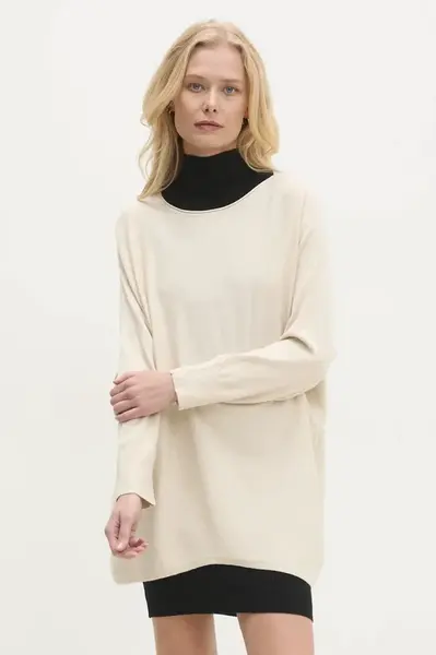 Svetr Answear.LAB dámský, béžová barva, lehký