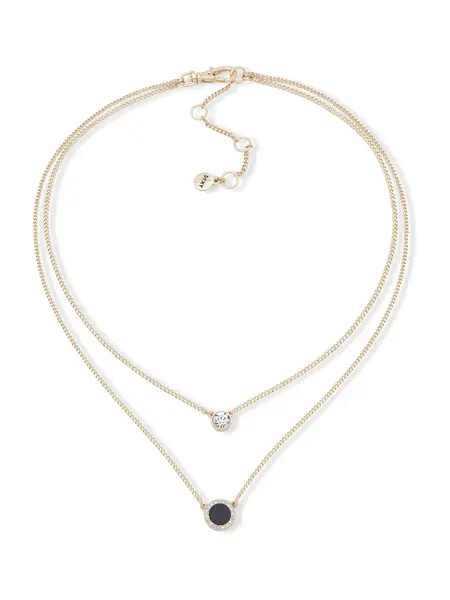 DKNY Retiazka  zlatá / čierna