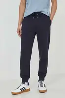 Tepláky Gant tmavomodrá barva, melanžové