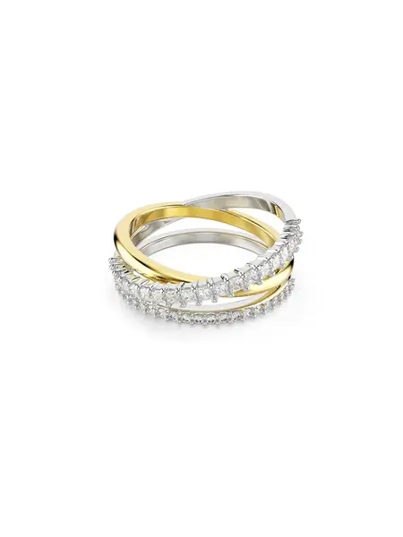 Swarovski Prsteň 'Hyperbola'  zlatá / strieborná