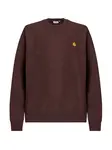 Carhartt WIP Mikina 'American Script'  čokoládová
