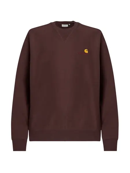 Carhartt WIP Mikina 'American Script'  čokoládová