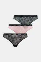 Tangá HUGO 3-pak TRIPLE THONG LACE
