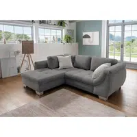 MID.YOU ROHOVÁ SEDAČKA, textil, šedá